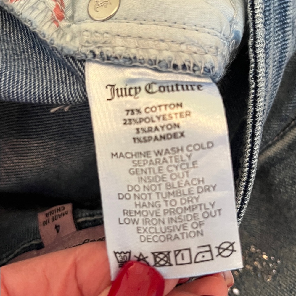 Juicy Couture Y2K Rhinestone Bootcut Jeans - Picture 7 of 9